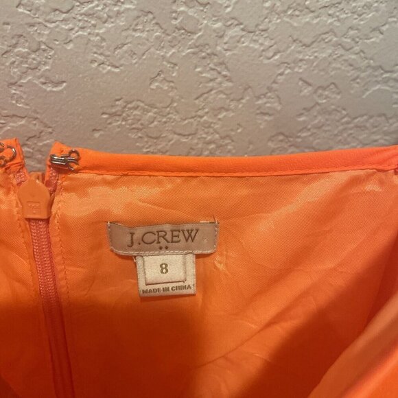 J Crew Factory Womens Ladies Cami Dress 43785 Coral Size 8 Pockets Lined Summer - Picture 4 of 13